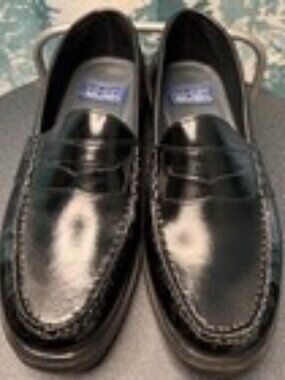 Nunn Bush Men's Penny Loafer Shoe-Used -Size 9.5 Wide -Black Leather, Slip On